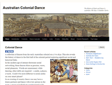 Tablet Screenshot of colonialdance.com.au
